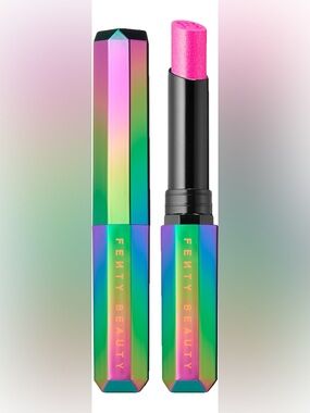 Fenty Beauty Shimmery Hot Pink Lipstick Stick